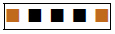 The 100 Ω resistor is marked with 3 black and 2 brown colored bands