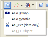 Data can also be copied to the clipboard from any of the Analysis Tabs that are created when a fit is performed